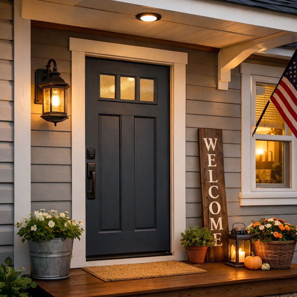 Modern home exterior detail