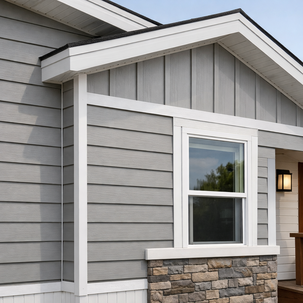 Exterior siding texture detail