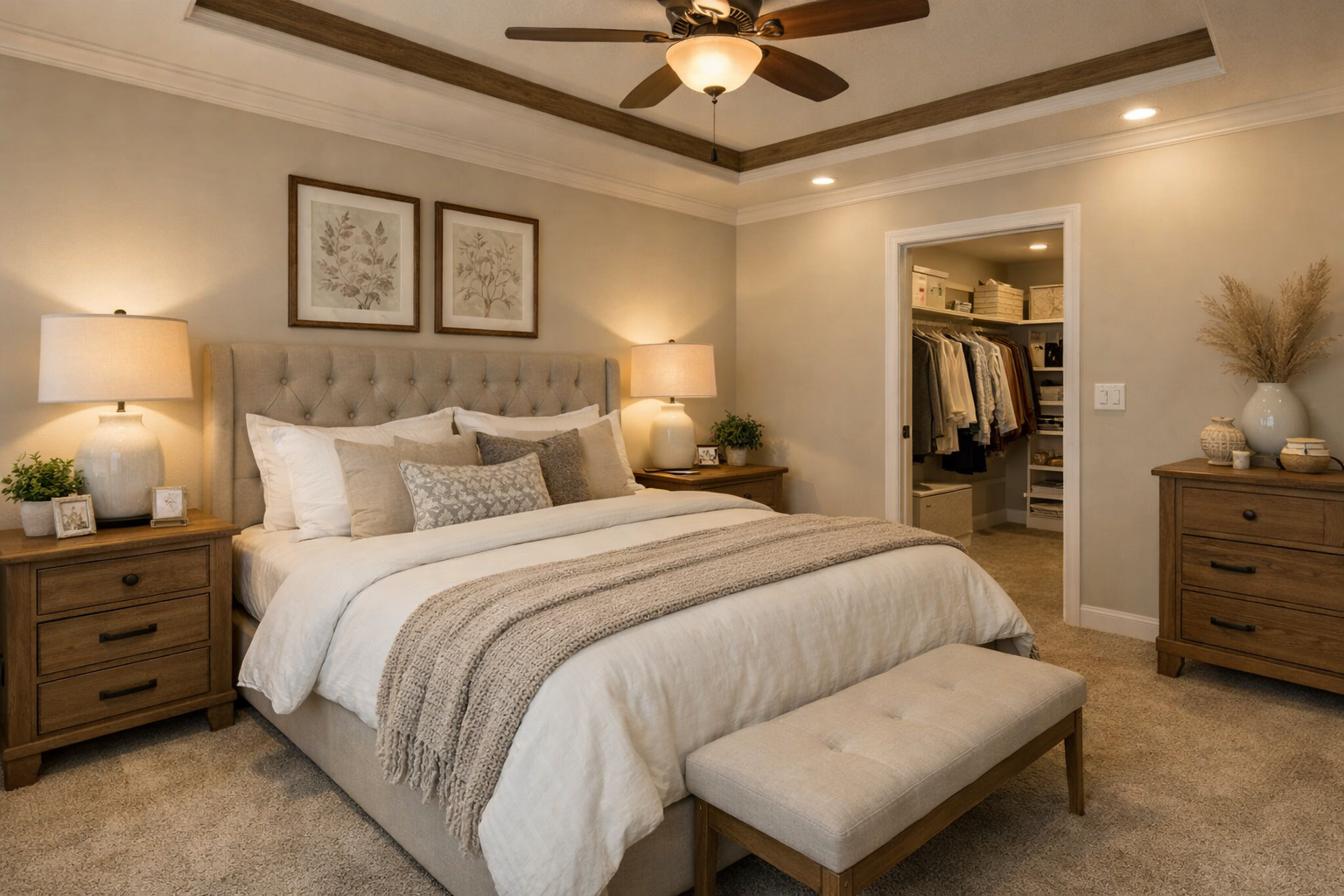 Manufactured home bedroom suite