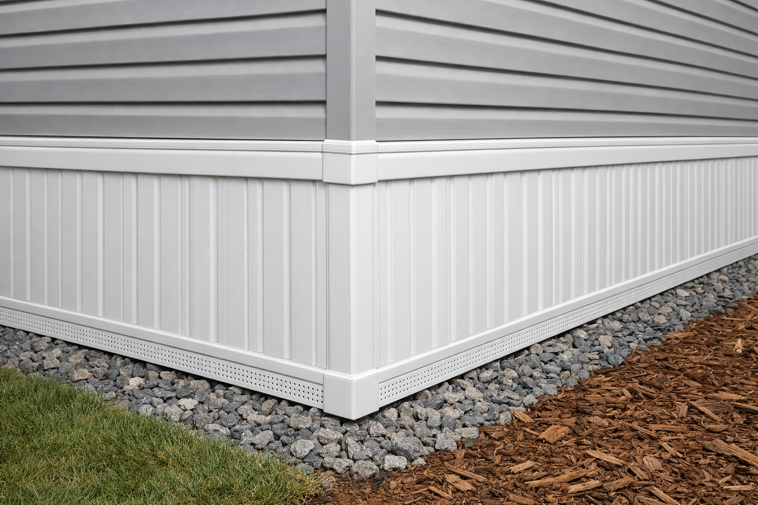 Mobile home skirting and foundation work